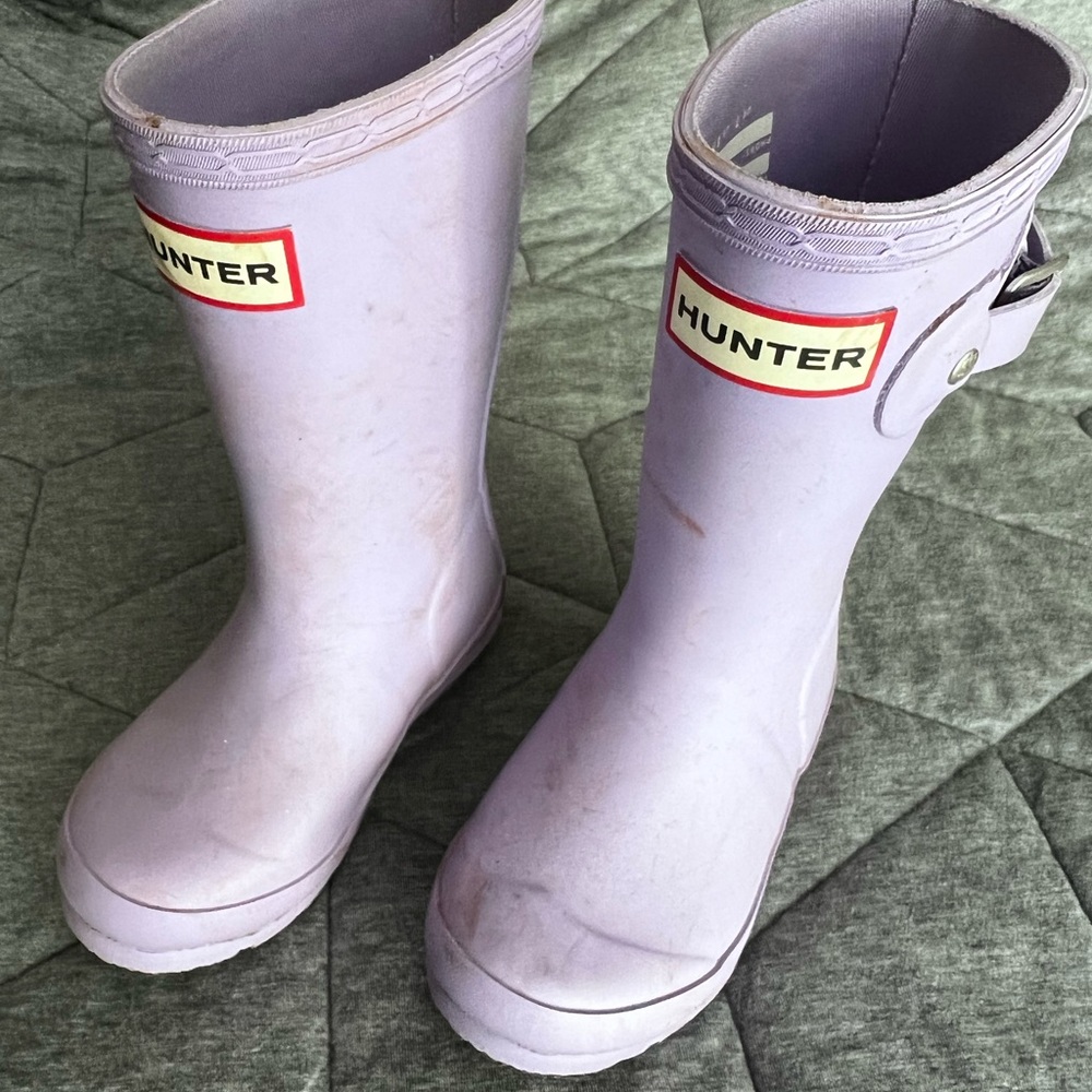 Hunter Light Purple Waterproof Boots